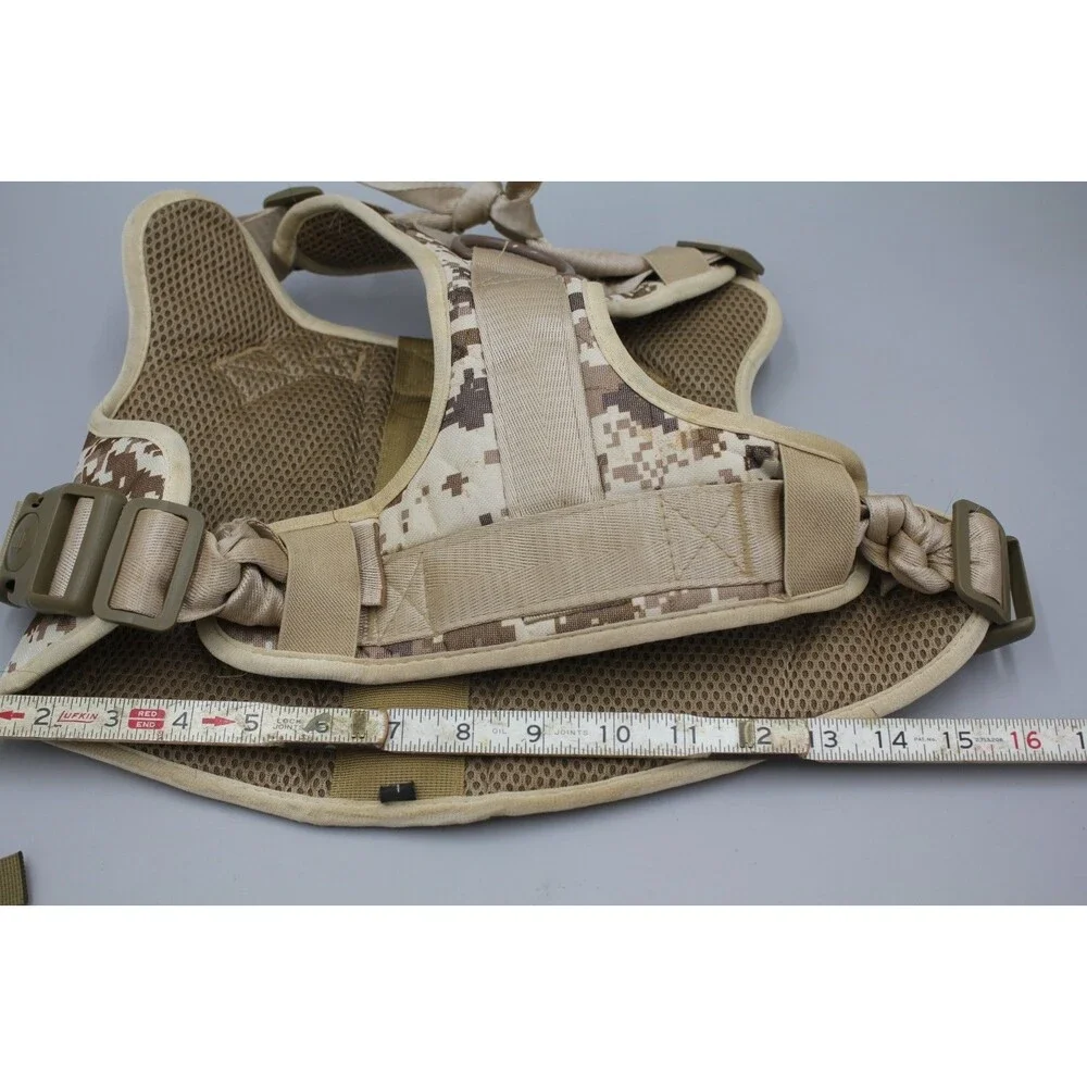 Military Tactical Dog Harness Digital Camo Desert Size Large (Look/READ Descrip)
